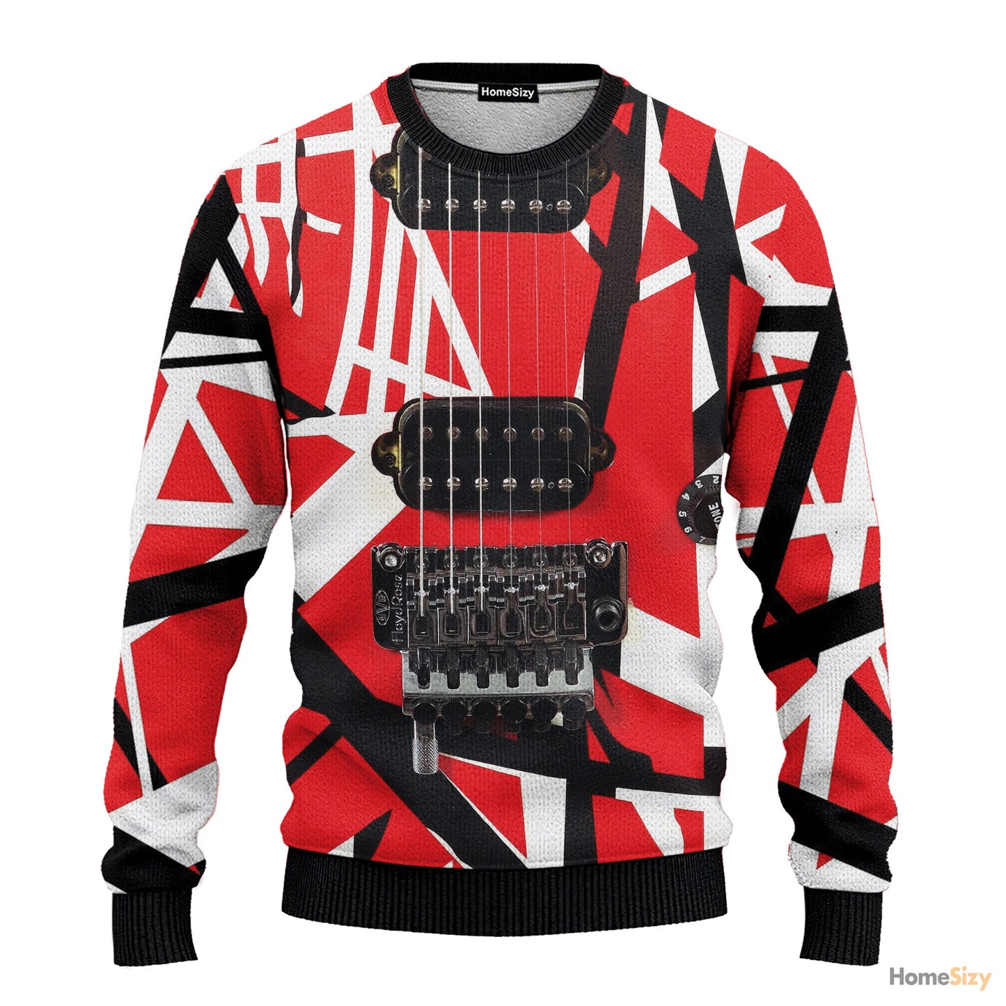 Animal Van Halen Guitar Ugly Christmas Sweater - Gift for Dad, Grandpa, Husband