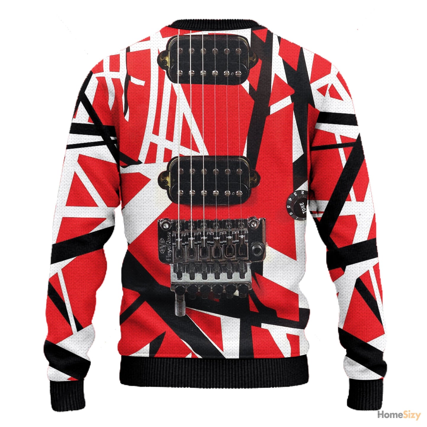 Animal Van Halen Guitar Ugly Christmas Sweater - Gift for Dad, Grandpa, Husband