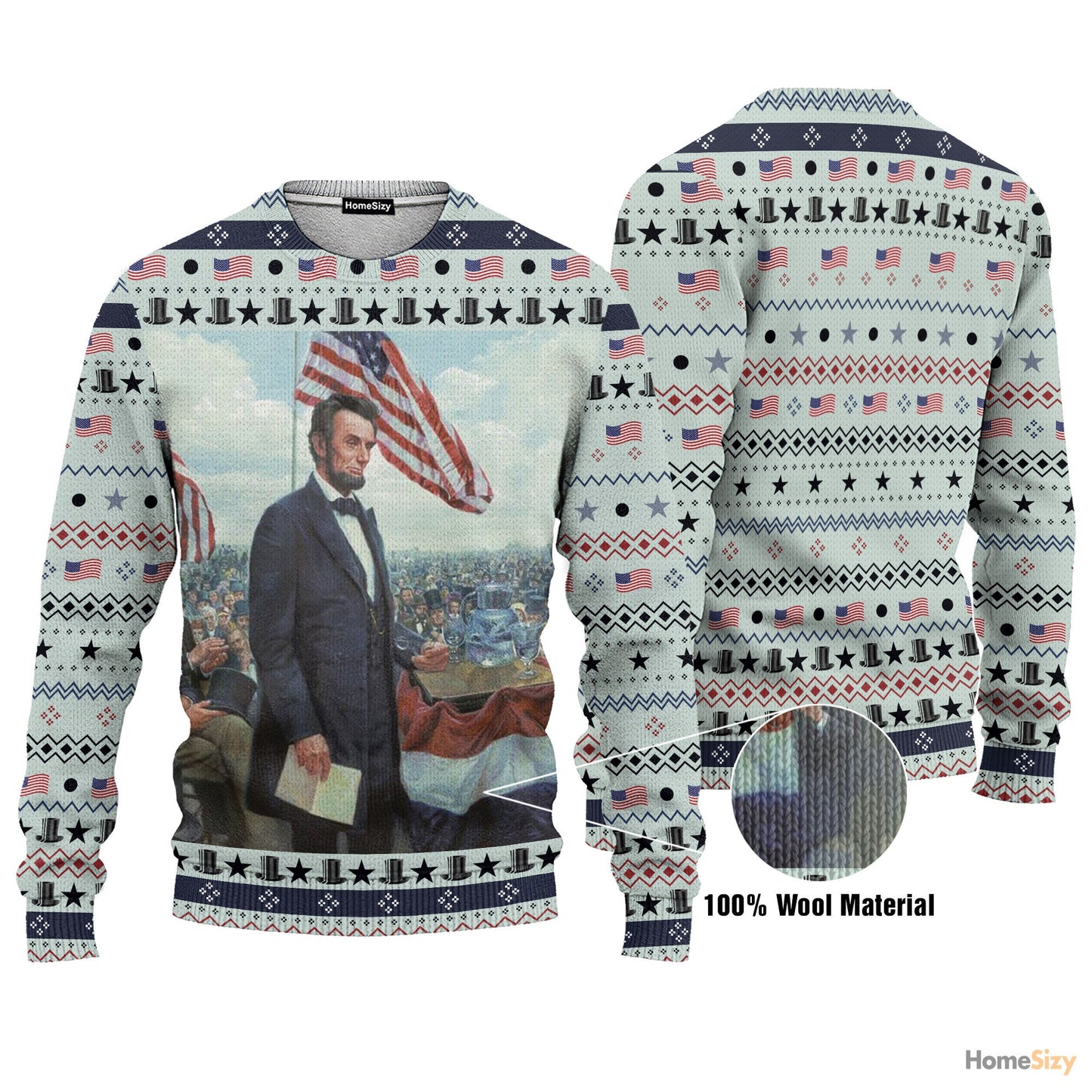 Abraham Lincoln Custom Cosplay Ugly Sweatshirt Best Gift For Christmas