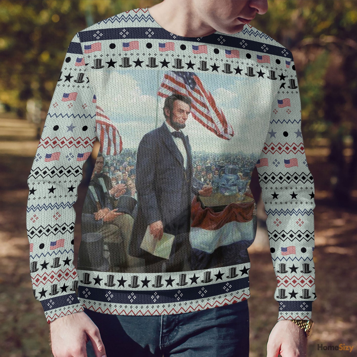 Abraham Lincoln Custom Cosplay Ugly Sweatshirt Best Gift For Christmas